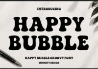 Happy Bubble Font - Featured Image