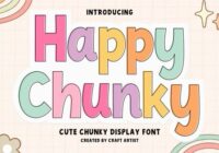 Happy Chunky Font - Featured Image