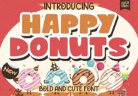 Happy Donuts Font - Featured Image