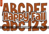 Happy Fall Font - Featured Image