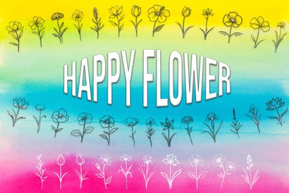 Happy Flower Font - Featured Image