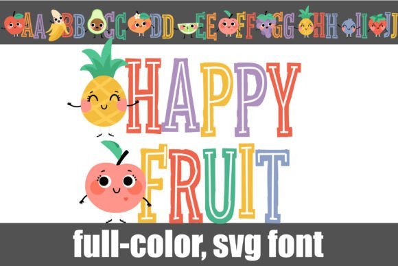 Happy Fruit Font - Featured Image