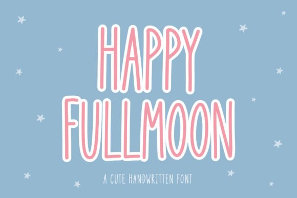 Happy Full Moon Font - Featured Image