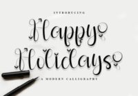 Happy Holidays Font - Featured Image