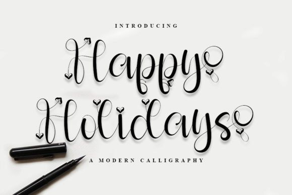 Happy Holidays Font - Featured Image