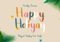Happy Holiyay Font - Featured Image