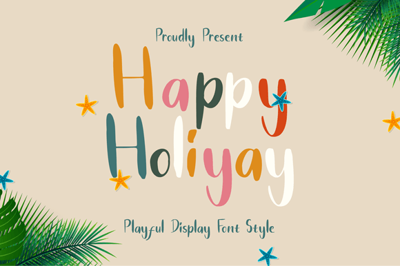 Happy Holiyay Font - Featured Image