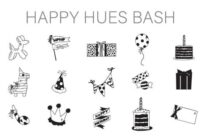 Happy Hues Bash Dingbats Font - Featured Image