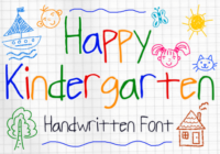 Happy Kindergarten Font - Featured Image
