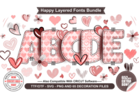 Happy Layered  Font - Featured Image