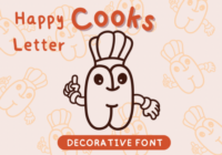 Happy Letter Cooks Font - Featured Image