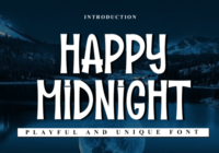 Happy Midnight Font - Featured Image