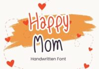 Happy Mom Font - Featured Image