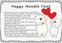 Happy Noodle Font - Featured Image