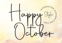 Happy October Font - Featured Image