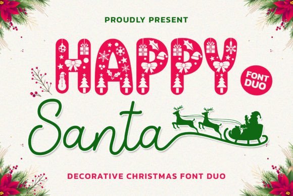 Happy Santa Duo Font - Featured Image