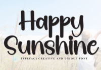 Happy Sunshine Font - Featured Image