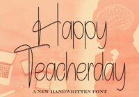 Happy Teacherday Font - Featured Image
