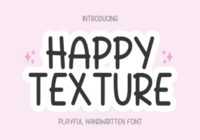 Happy Texture Font - Featured Image