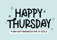Happy Thursday Font - Featured Image