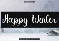 Happy Winter Font - Featured Image