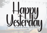 Happy Yesterday Font - Featured Image