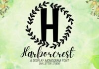 Harborcrest Monogram Font - Featured Image