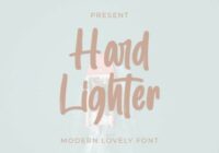 Hard Lighter Font - Featured Image