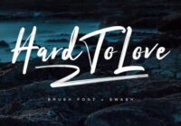 Hard to Love Font - Featured Image