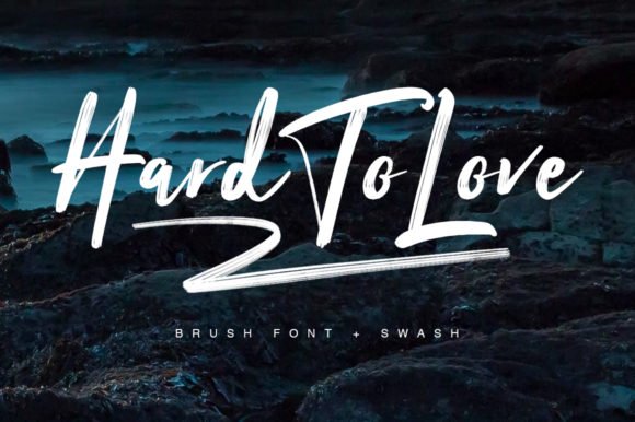 Hard to Love Font - Featured Image