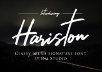 Hariston Font - Featured Image