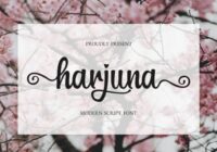 Harjuna Script Font - Featured Image