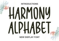Harmony Alphabet Font - Featured Image