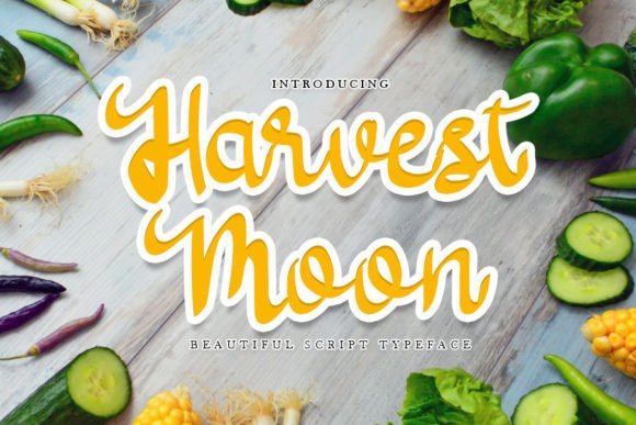 Harvest Moon Font - Featured Image