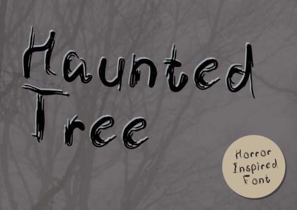 Haunted Tree Font - Featured Image