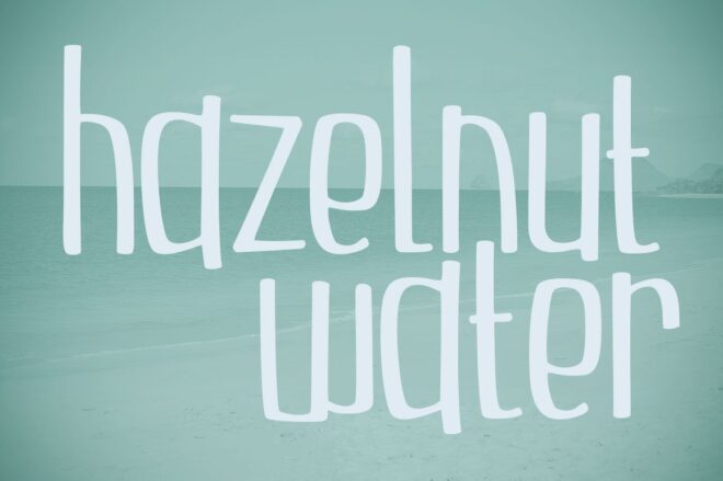 Hazelnut Water Font - Featured Image