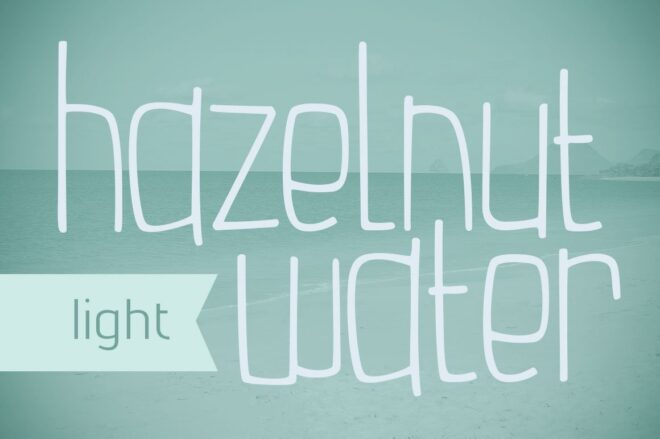 Hazelnut Water Light Font - Featured Image