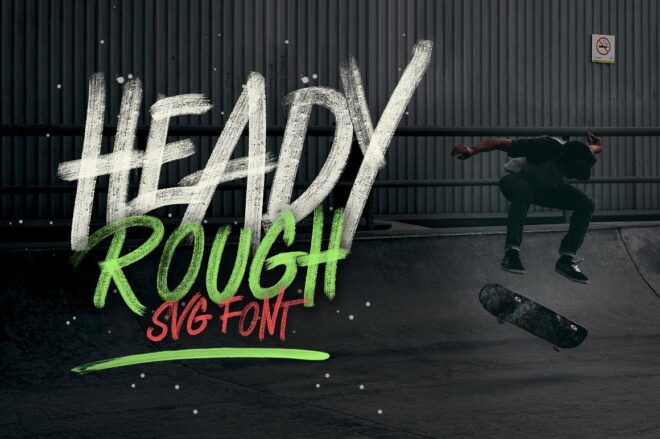 Heady Rough Font - Featured Image
