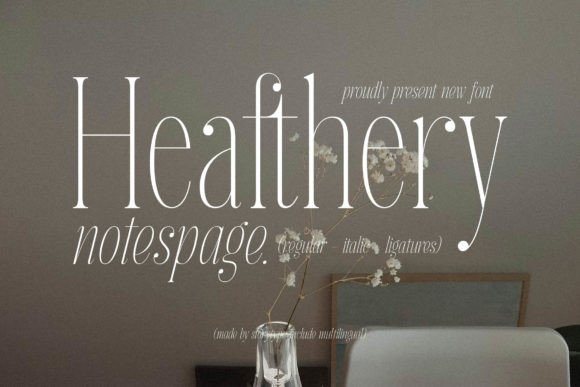 Heafthery Notespage Font - Featured Image