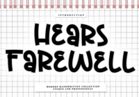 Hears Farewell Font - Featured Image