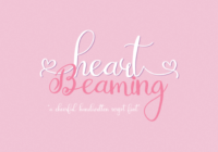 Heart Beaming Font - Featured Image