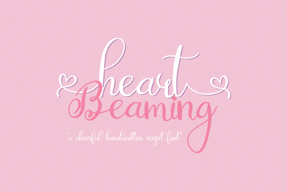 Heart Beaming Font - Featured Image
