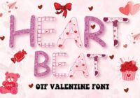 Heart Beat Bundle Font - Featured Image