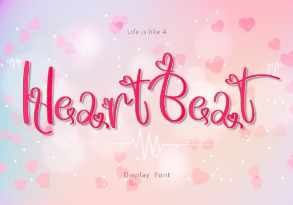 Heart Beat Font - Featured Image