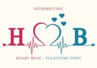 Heart Beat Love Font - Featured Image