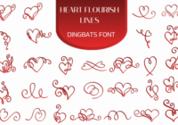 Heart Flourish Lines Font - Featured Image