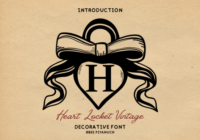 Heart Locket Vintage Font - Featured Image