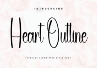 Heart Outline Font - Featured Image