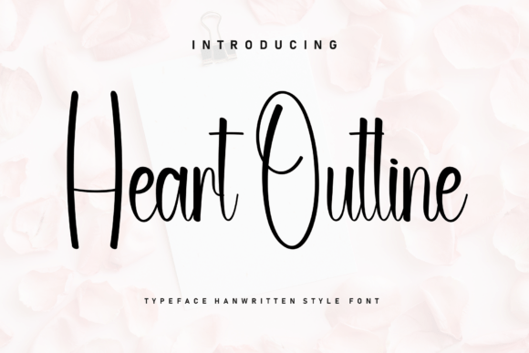 Heart Outline Font - Featured Image