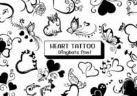 Heart Tattoo Font - Featured Image